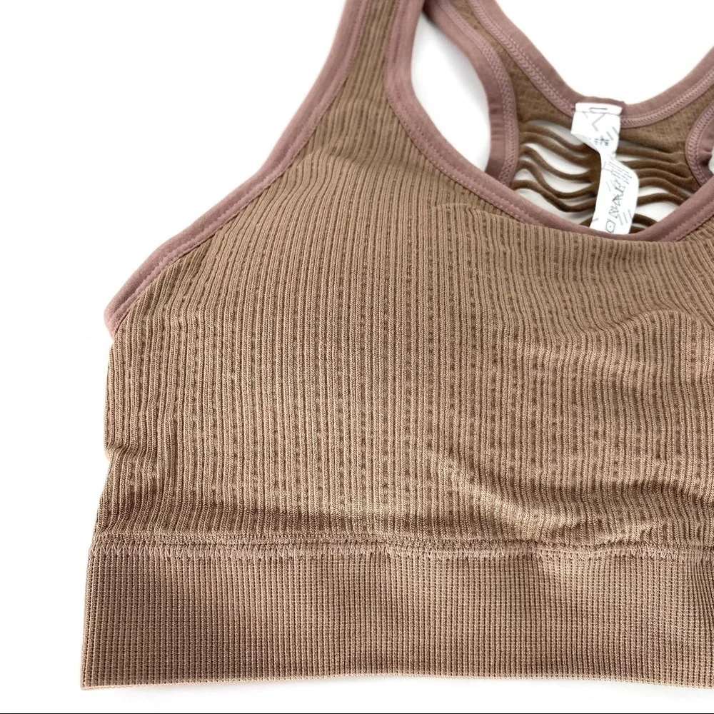 Yelete Women's Macrame Cut Out Sports Bra